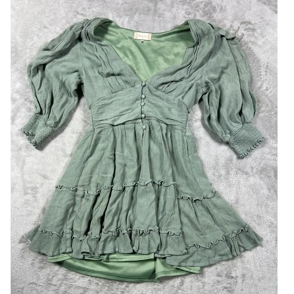 Altar'd State Sage Dress Women Small Cottage Coastal Cowgirl Rodeo Beachy Vibes - Picture 3 of 8